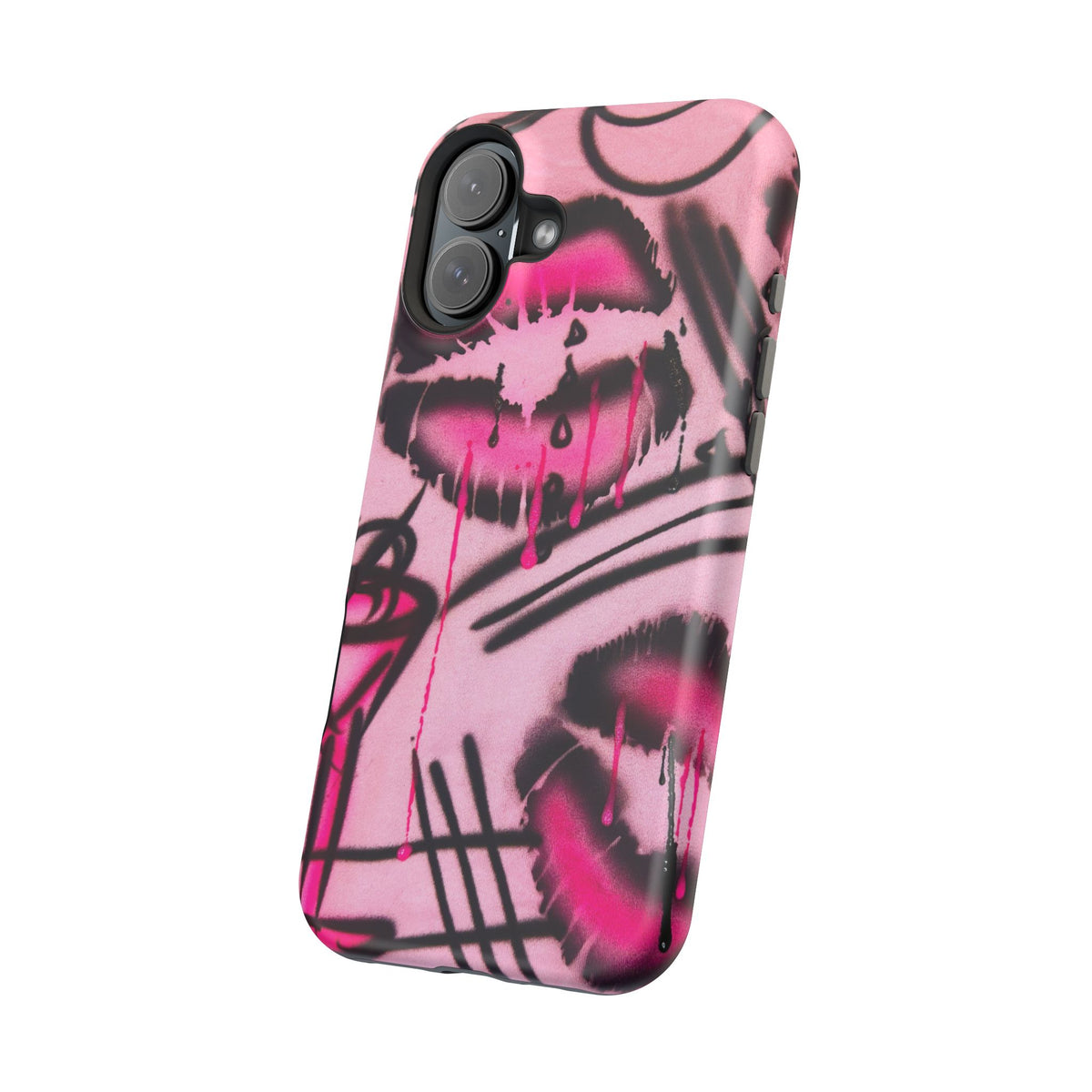 MagSafe "glossy pout" airbrush iPhone case