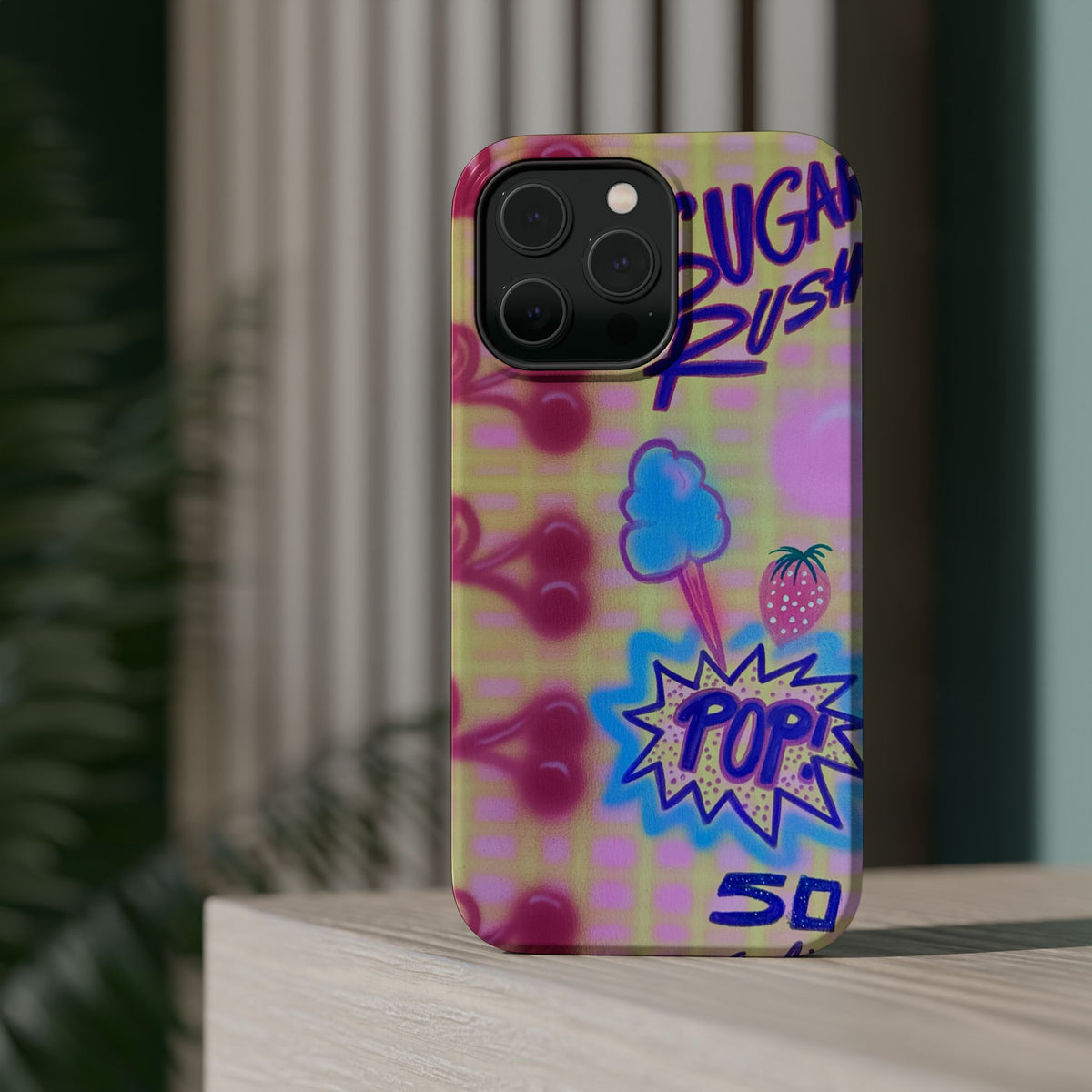MagSafe "sugar rush" airbrush iPhone case