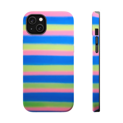 MagSafe "sherbet stripes" airbrush iPhone case