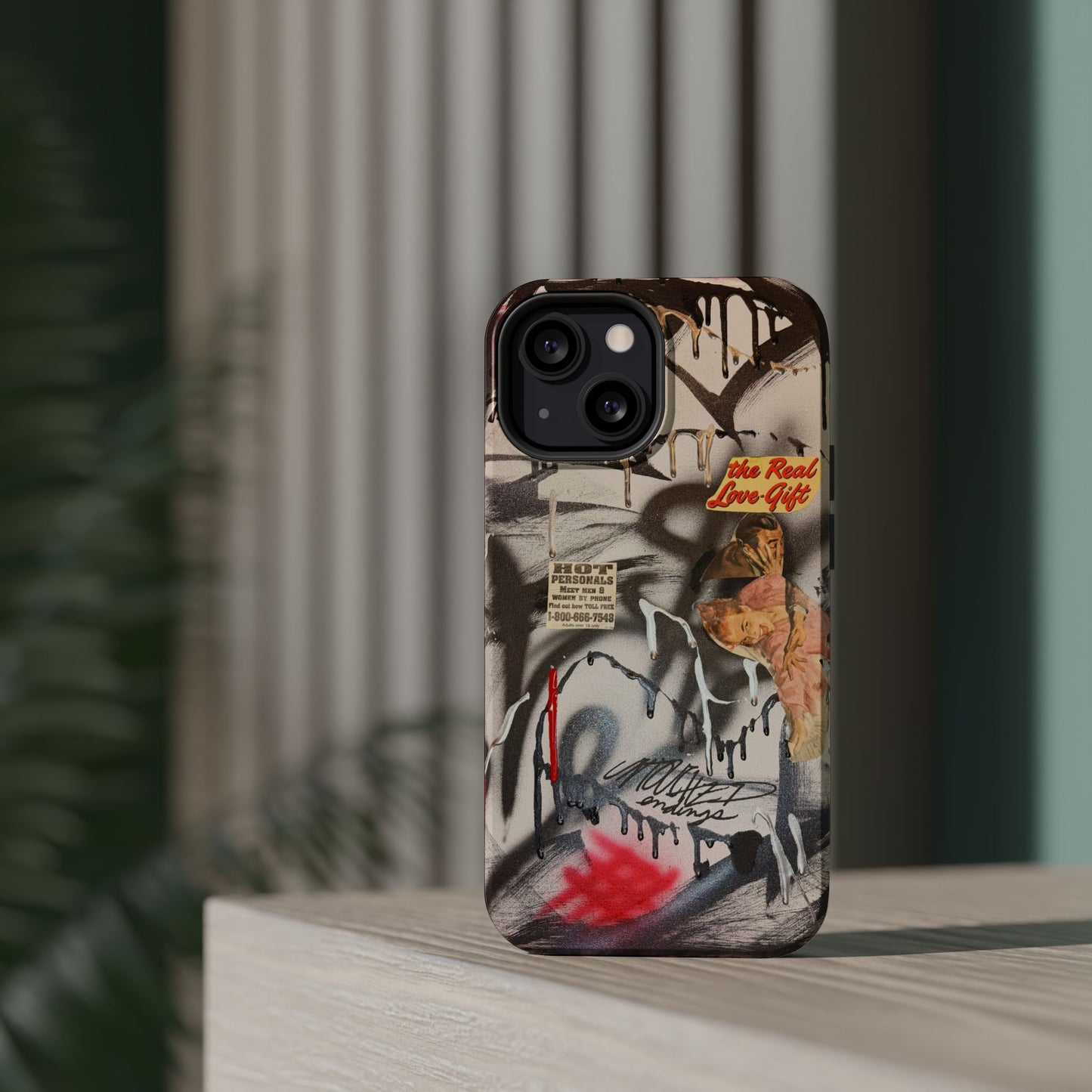 MagSafe "real love" airbrush iPhone case
