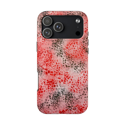 "red cheetah" airbrush iPhone case