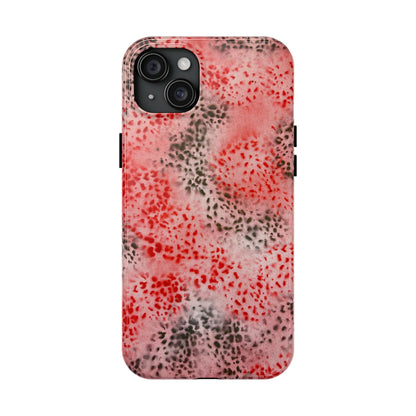 "red cheetah" airbrush iPhone case