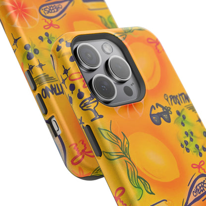MagSafe Airbrush iPhone Hülle „citrus coastline“