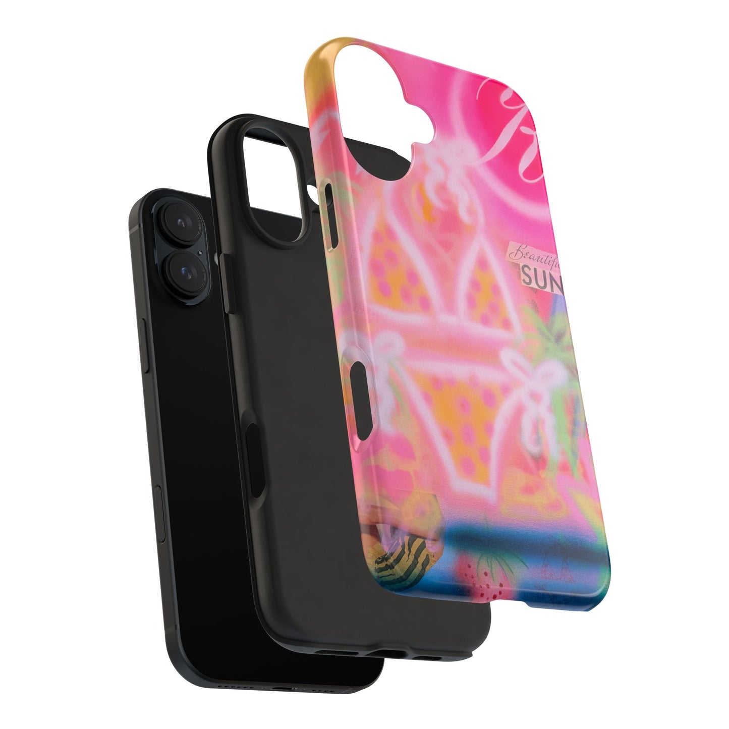 "santa monica strawberry" airbrush iPhone case
