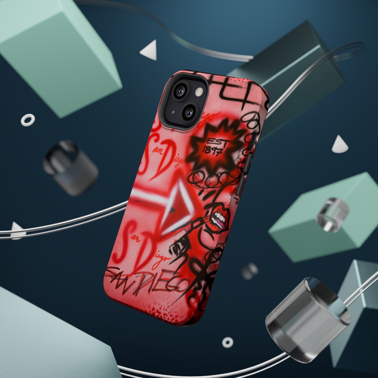 MagSafe "San Diego" Airbrush iPhone-Hülle