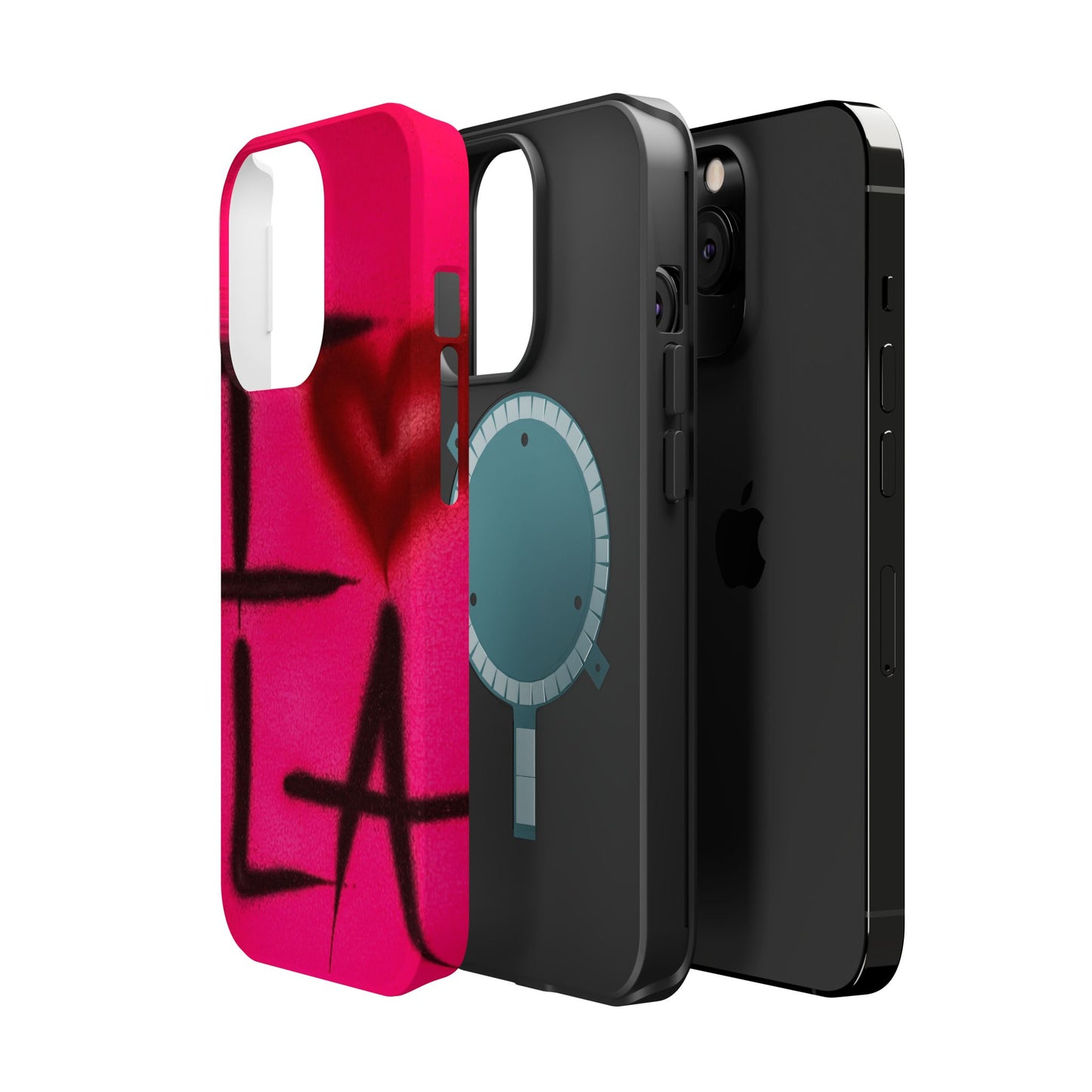 MagSafe „I ❤️ LA“ Airbrush iPhone-Hülle