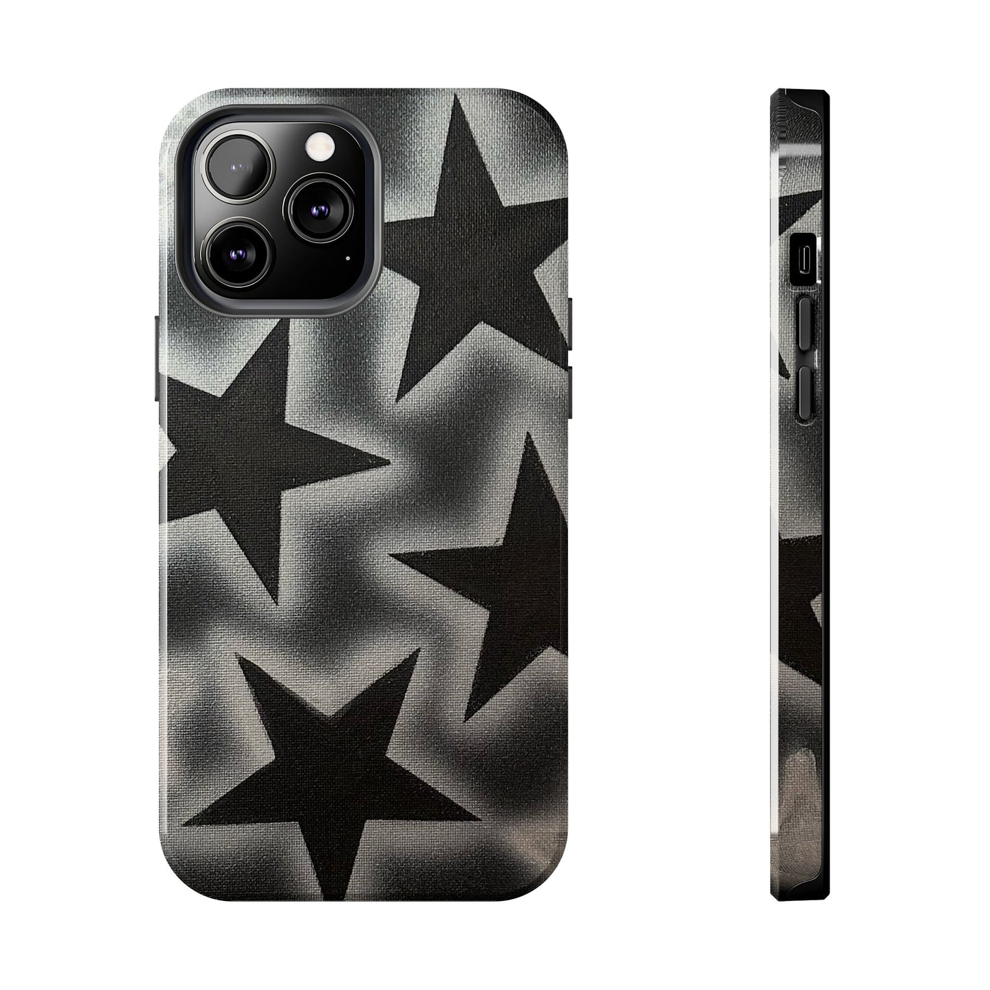 "chrome stars" airbrush iPhone case