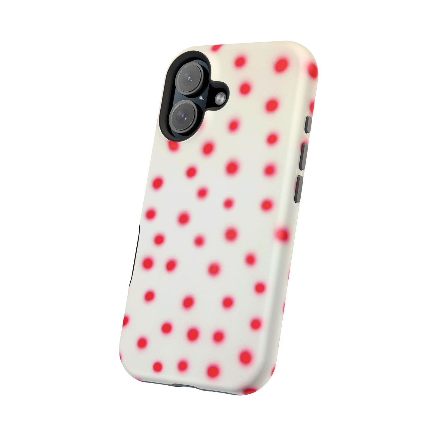 MagSafe "vanilla cherry polka dot" airbrush iPhone case