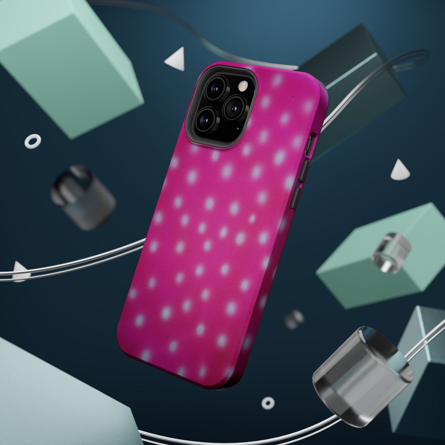 MagSafe "bubblegum polka dot" airbrush iPhone case
