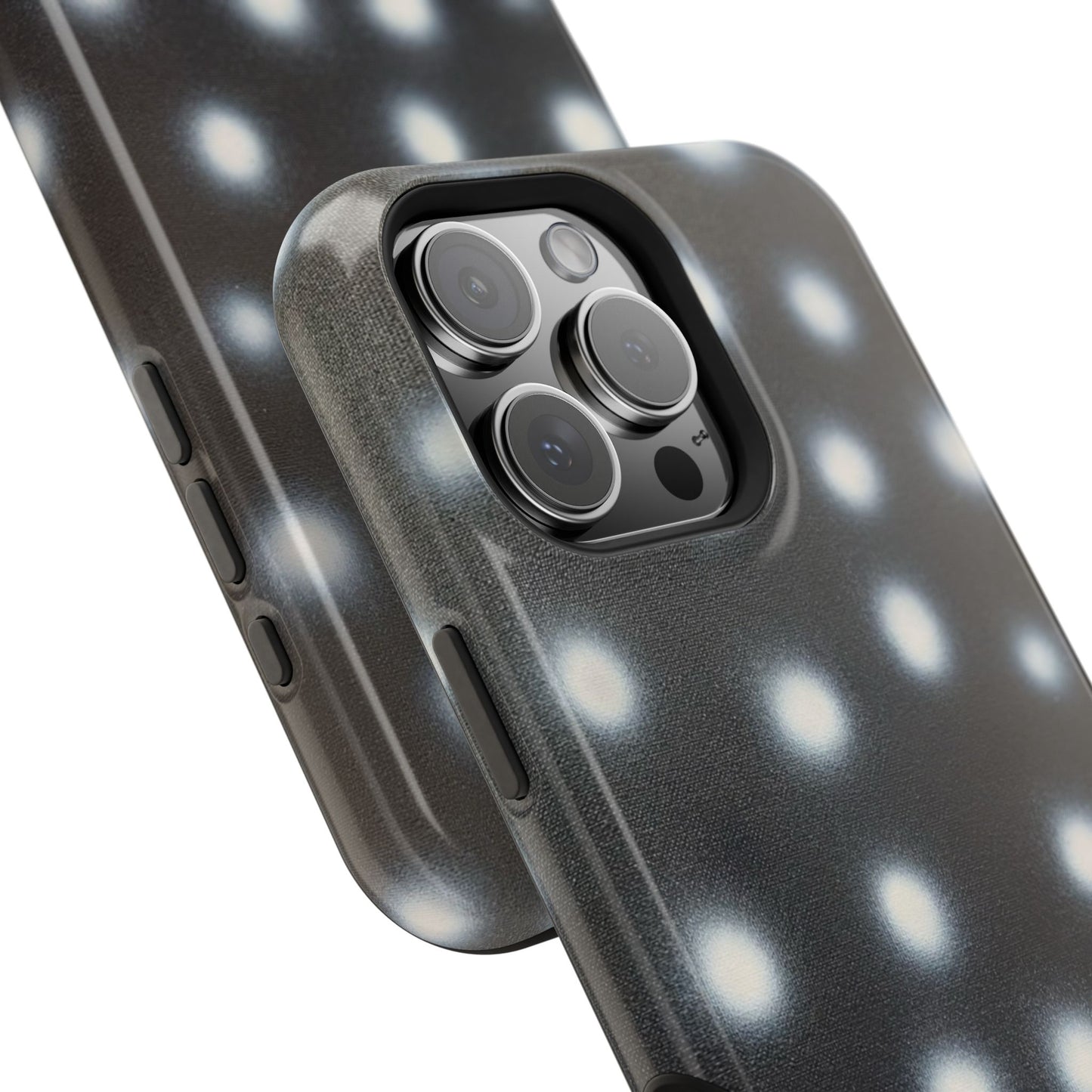 MagSafe "coconut noir polka dot" airbrush iPhone case