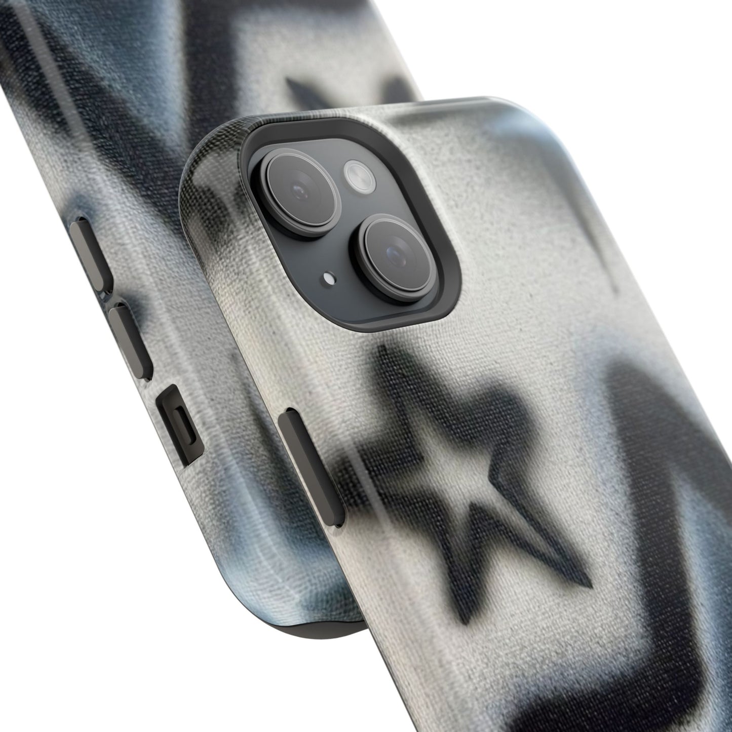 MagSafe "black & white stars" airbrush iPhone case