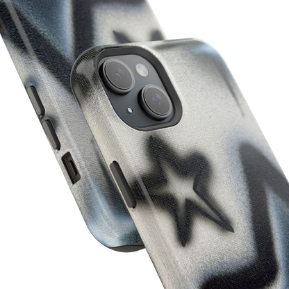 MagSafe "black & white stars" airbrush iPhone case