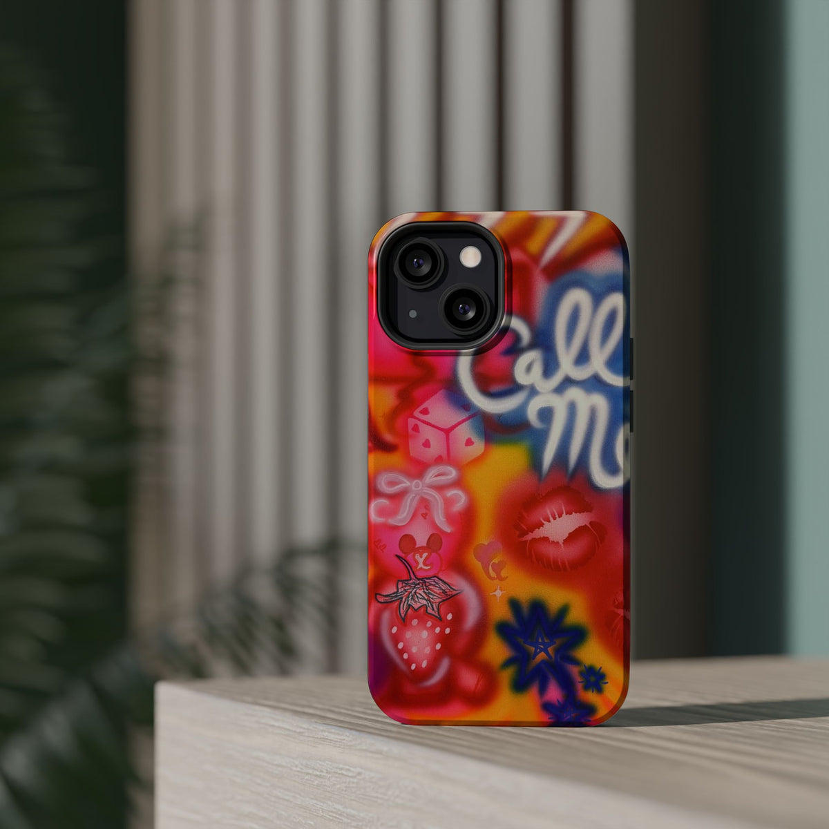 MagSafe "CALL ME!" airbrush iPhone case