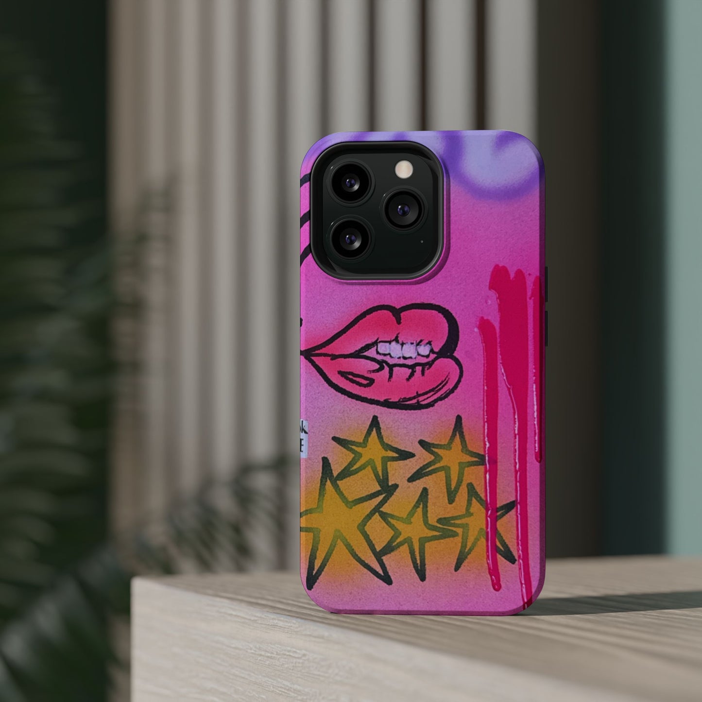 MagSafe "star drip" airbrush iPhone case