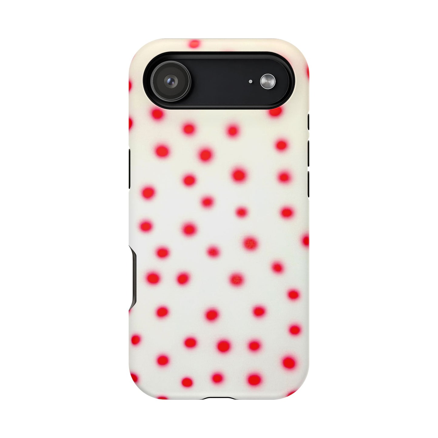 MagSafe "vanilla cherry polka dot" airbrush iPhone case
