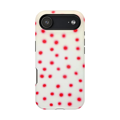 MagSafe "vanilla cherry polka dot" airbrush iPhone case