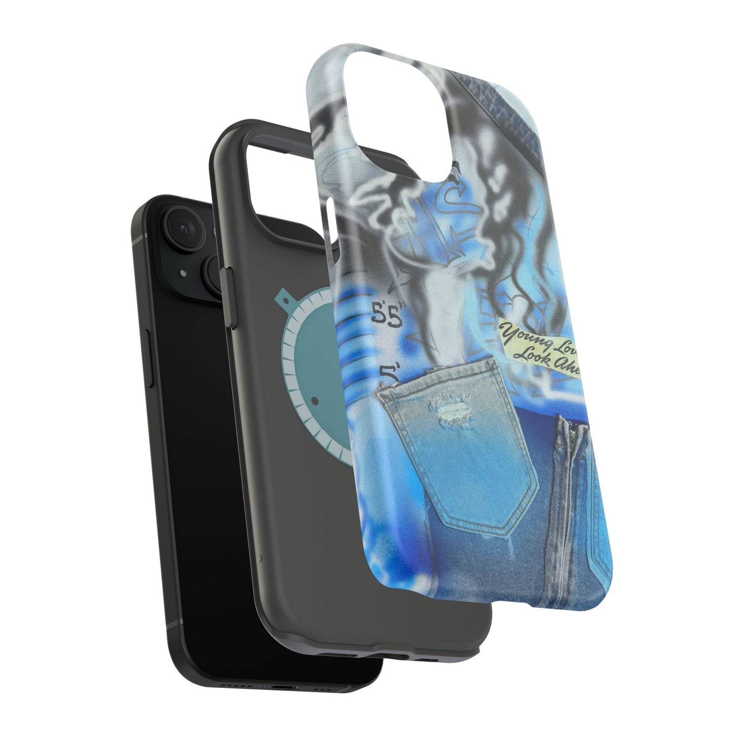 MagSafe "young lovers" airbrush iPhone case