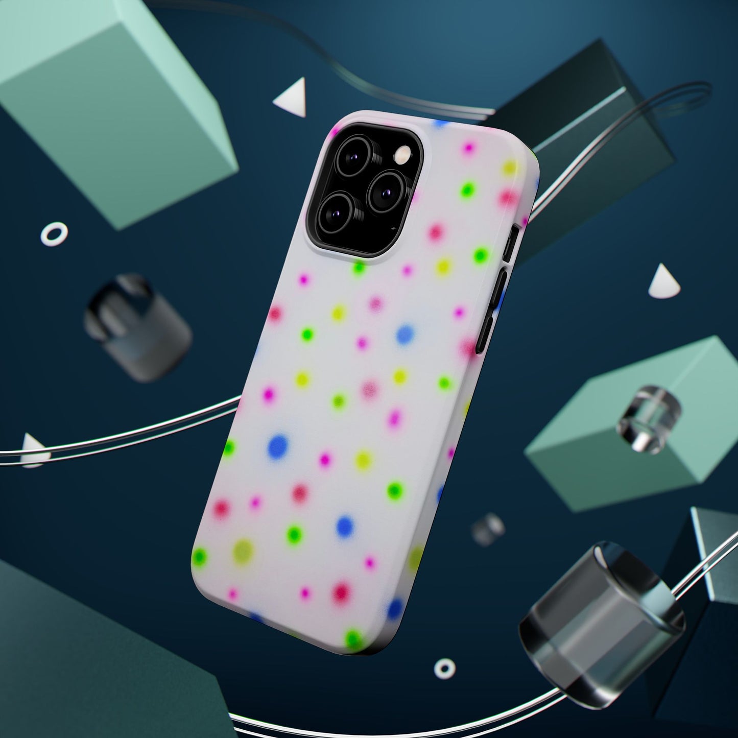 MagSafe "birthday cake polka dot" airbrush iPhone case
