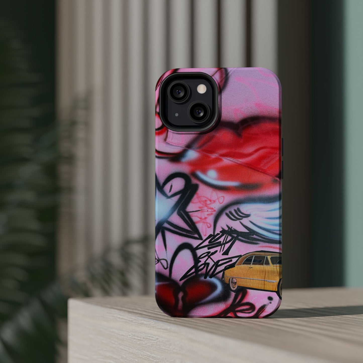 MagSafe "lust or love" airbrush iPhone case
