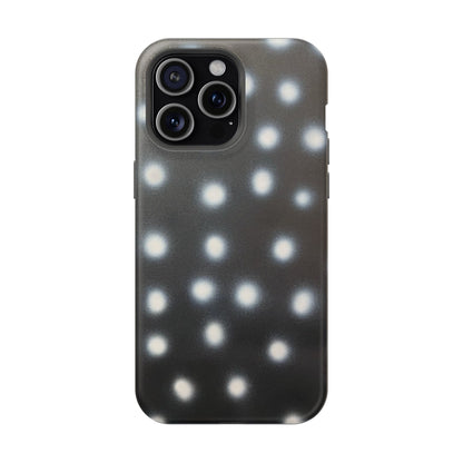 MagSafe "coconut noir polka dot" airbrush iPhone case