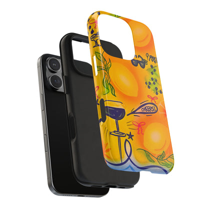 "citrus coastline" airbrush iPhone case