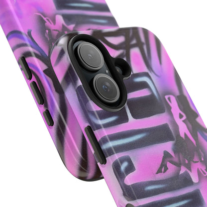 "neon nights" airbrush iPhone case