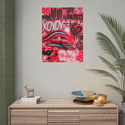"LUCKY YOU! PT. 2" airbrush rolled print