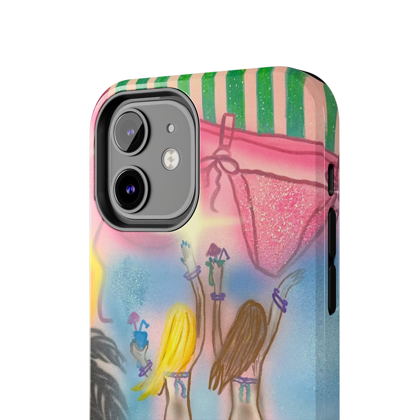 "kinis & tinis" airbrush iPhone case