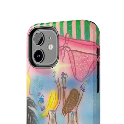 "kinis & tinis" airbrush iPhone case