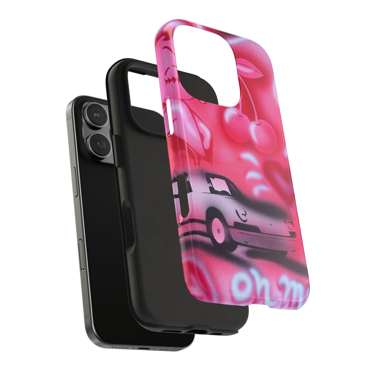 "on her way" airbrush iPhone case