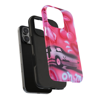 "on her way" airbrush iPhone case