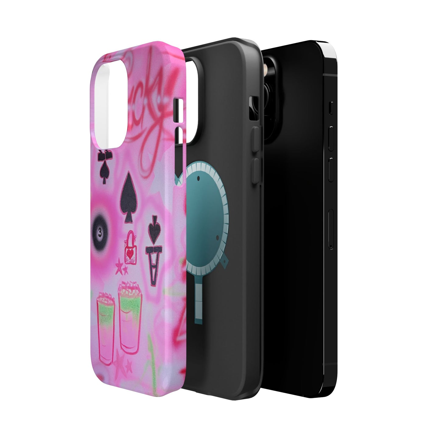 MagSafe "lucky ace" airbrush iPhone case
