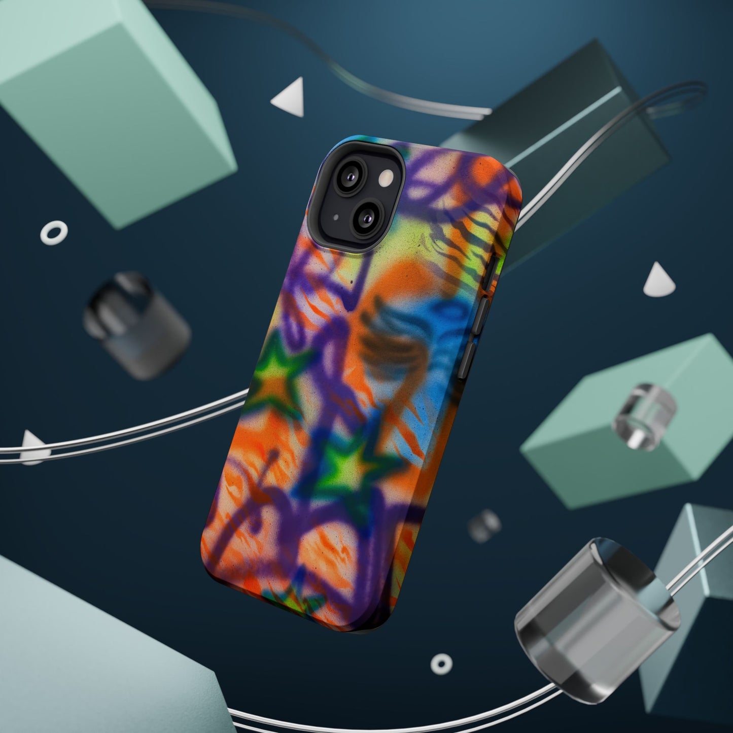 MagSafe "streetwear angel" airbrush iPhone case