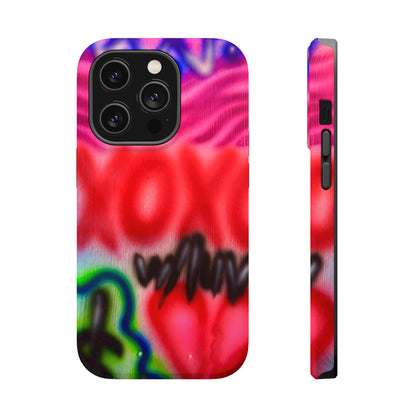 MagSafe Airbrush-iPhone-Hülle „with luv, xoxo“