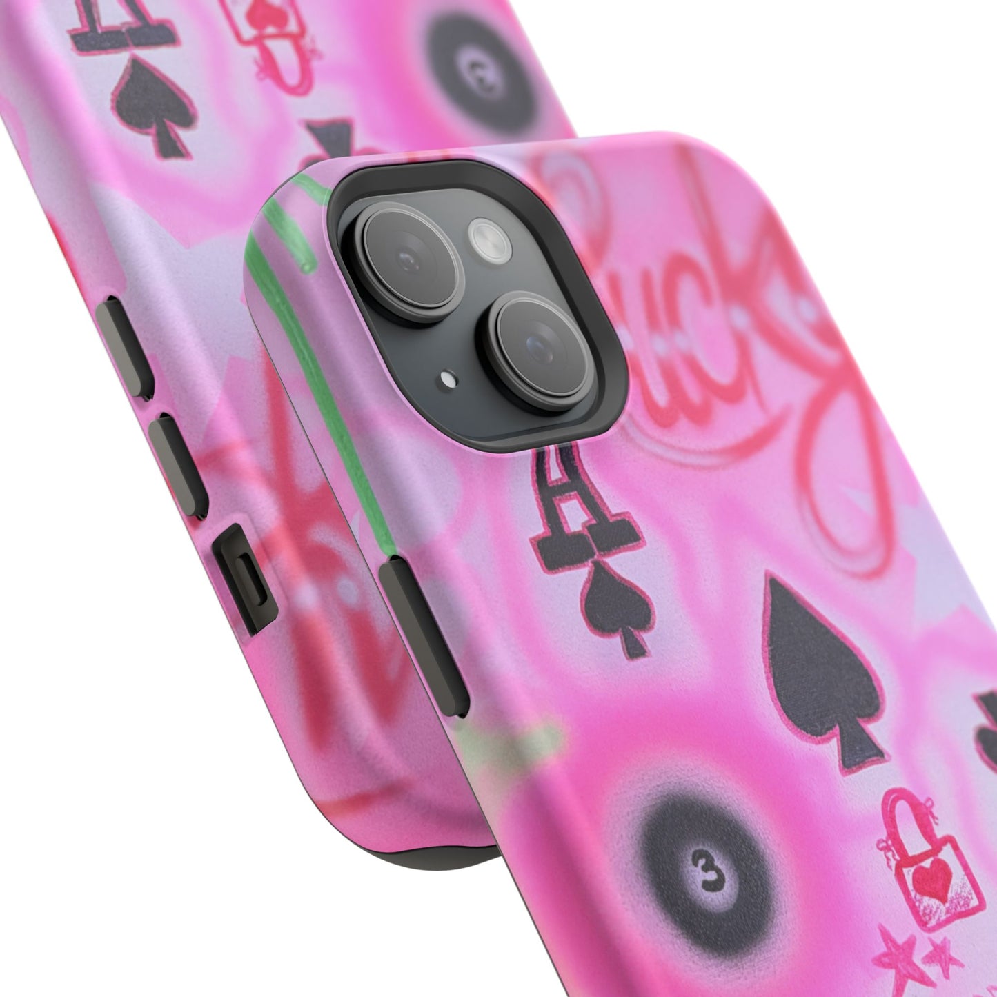 MagSafe "lucky ace" airbrush iPhone case