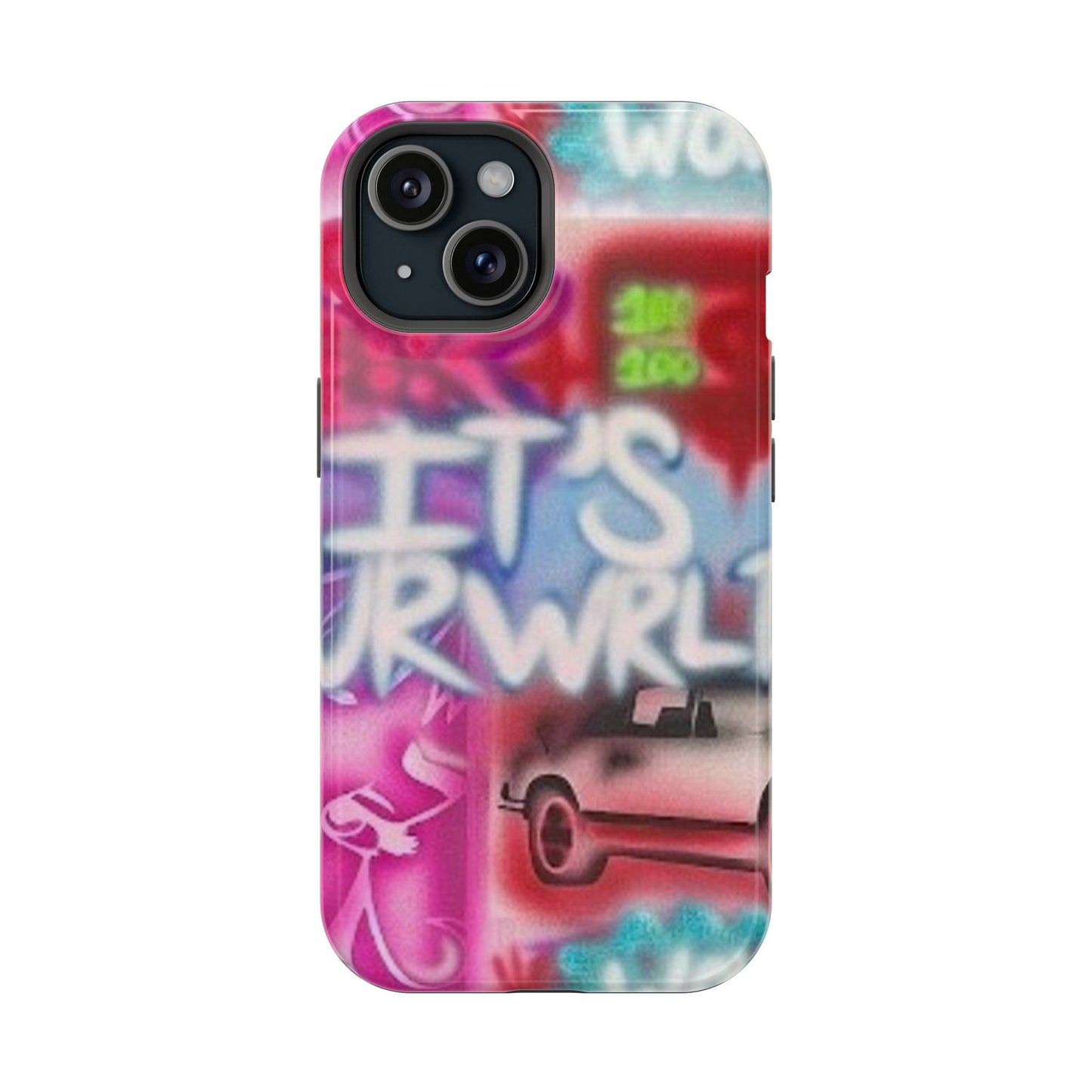 MagSafe „its ur WRLD“ Airbrush iPhone Hülle