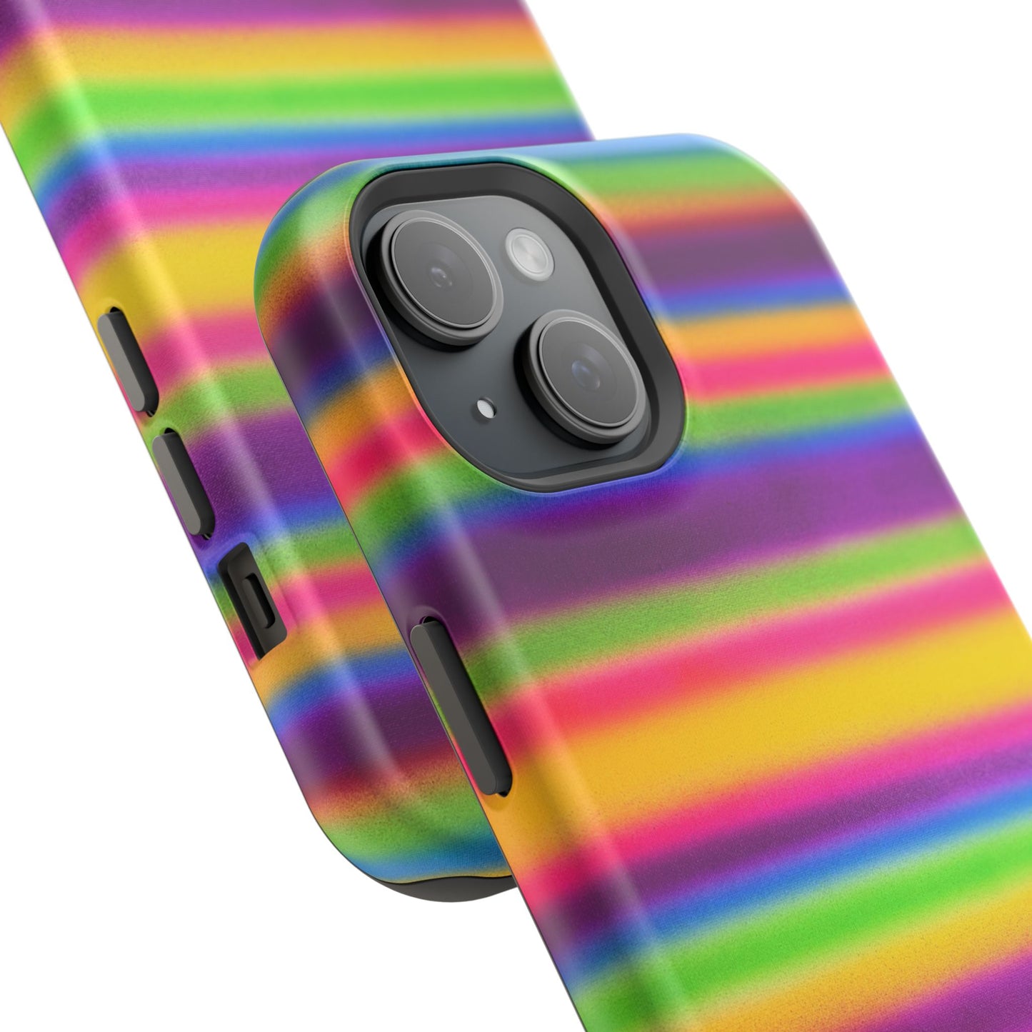 MagSafe "colorful stripes" airbrush iPhone case