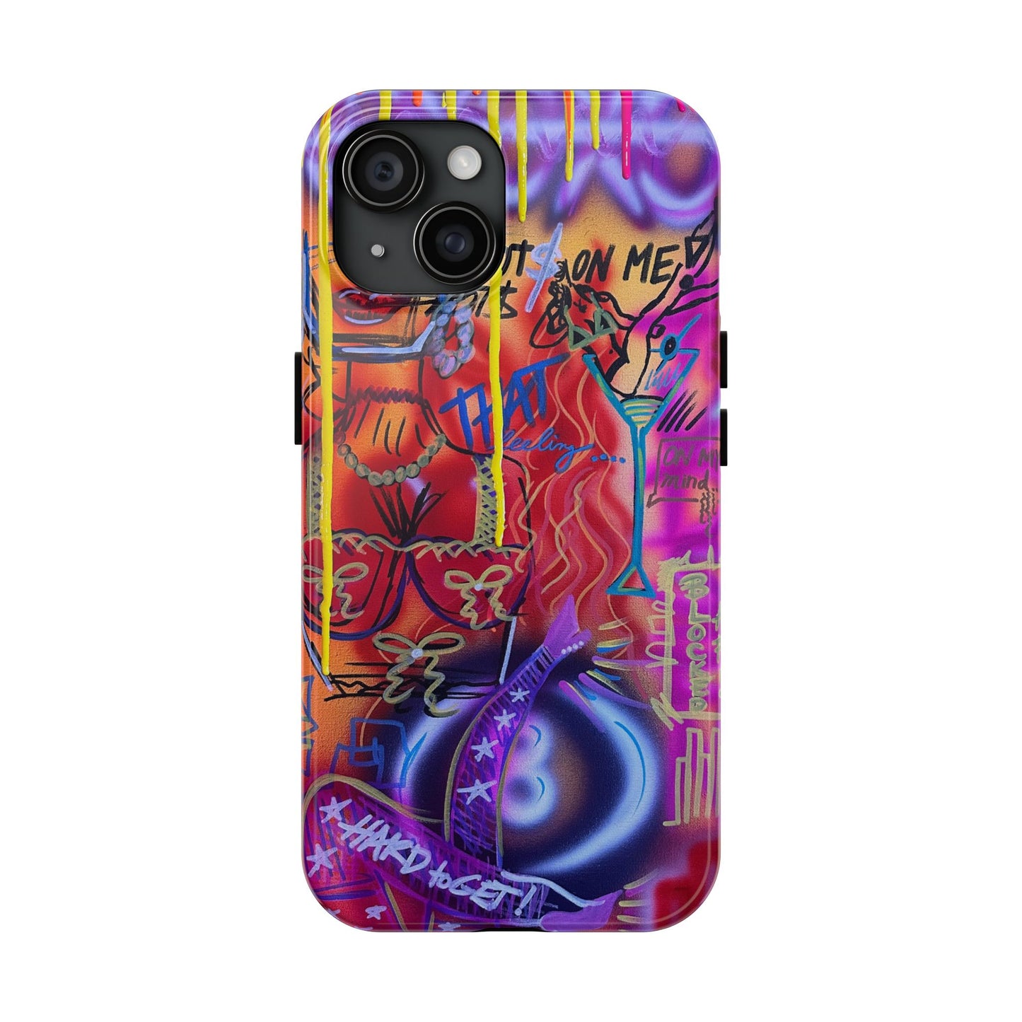 "shots on me" airbrush iPhone case