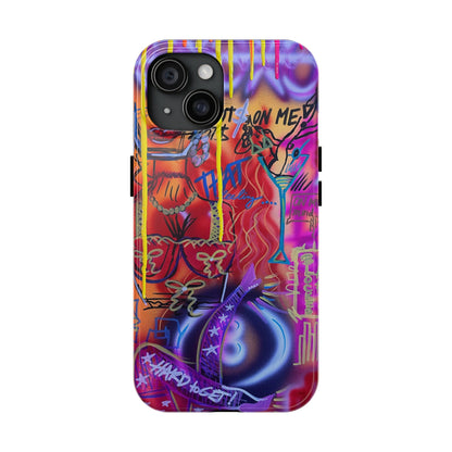 "shots on me" airbrush iPhone case