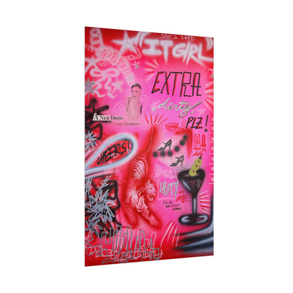 "extra dirty, plz!" airbrush rolled print