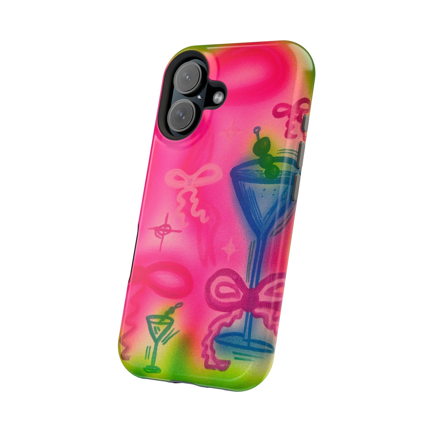 MagSafe „Bow Martini“ Airbrush-iPhone-Hülle
