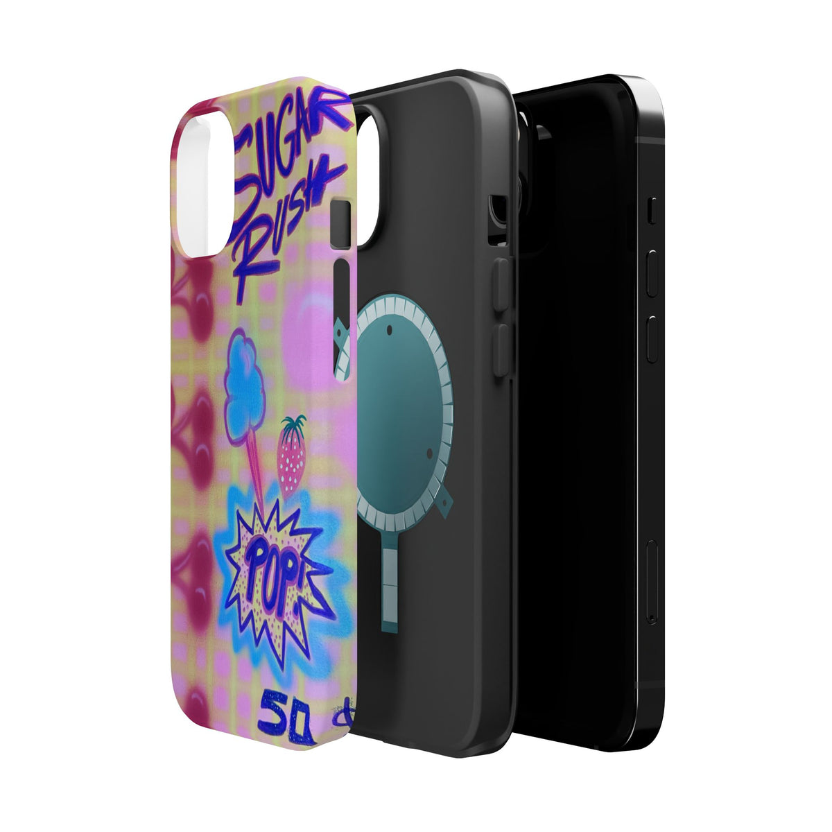 MagSafe "sugar rush" airbrush iPhone case