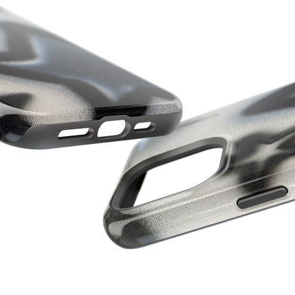 MagSafe "black & white stars" airbrush iPhone case