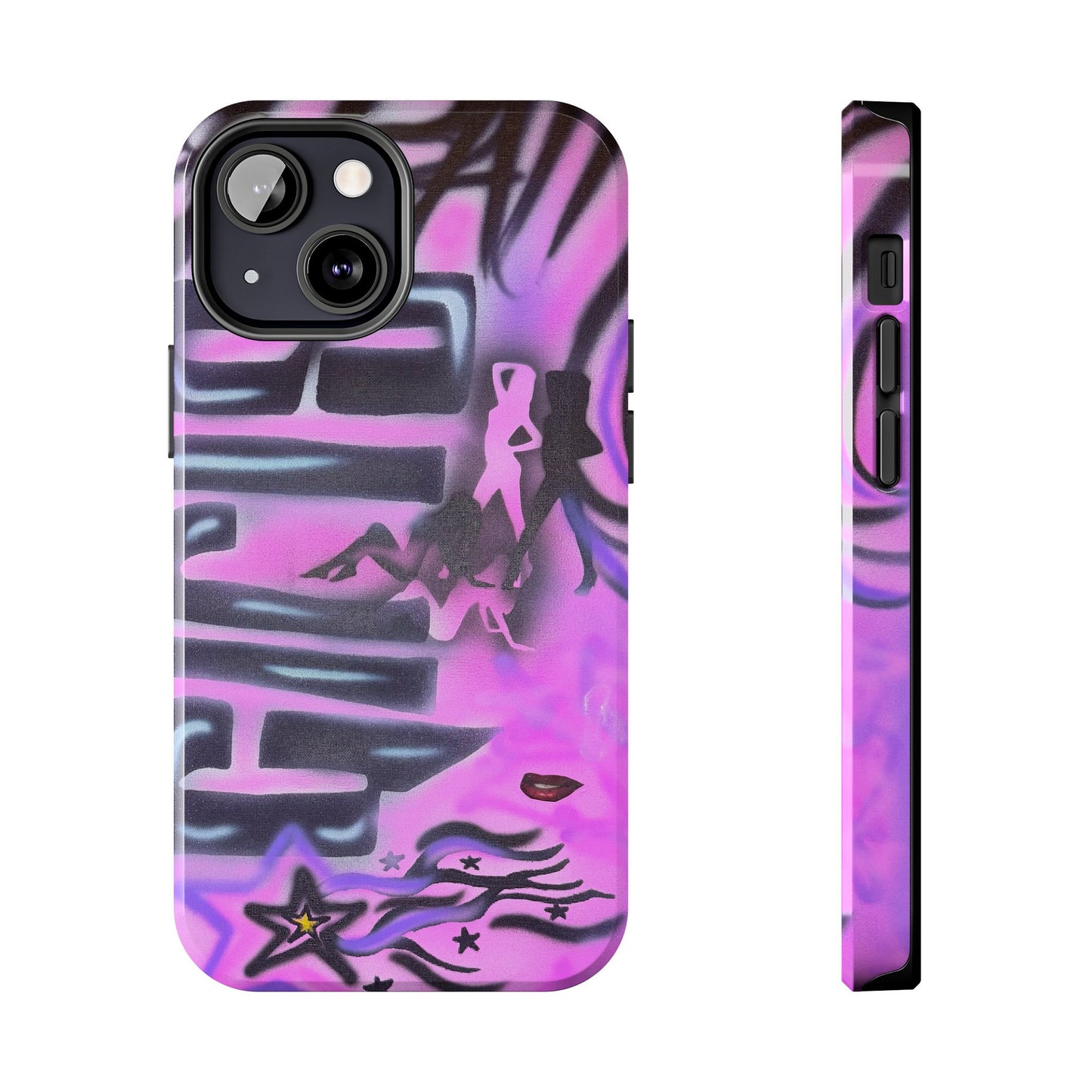 "neon nights" airbrush iPhone case
