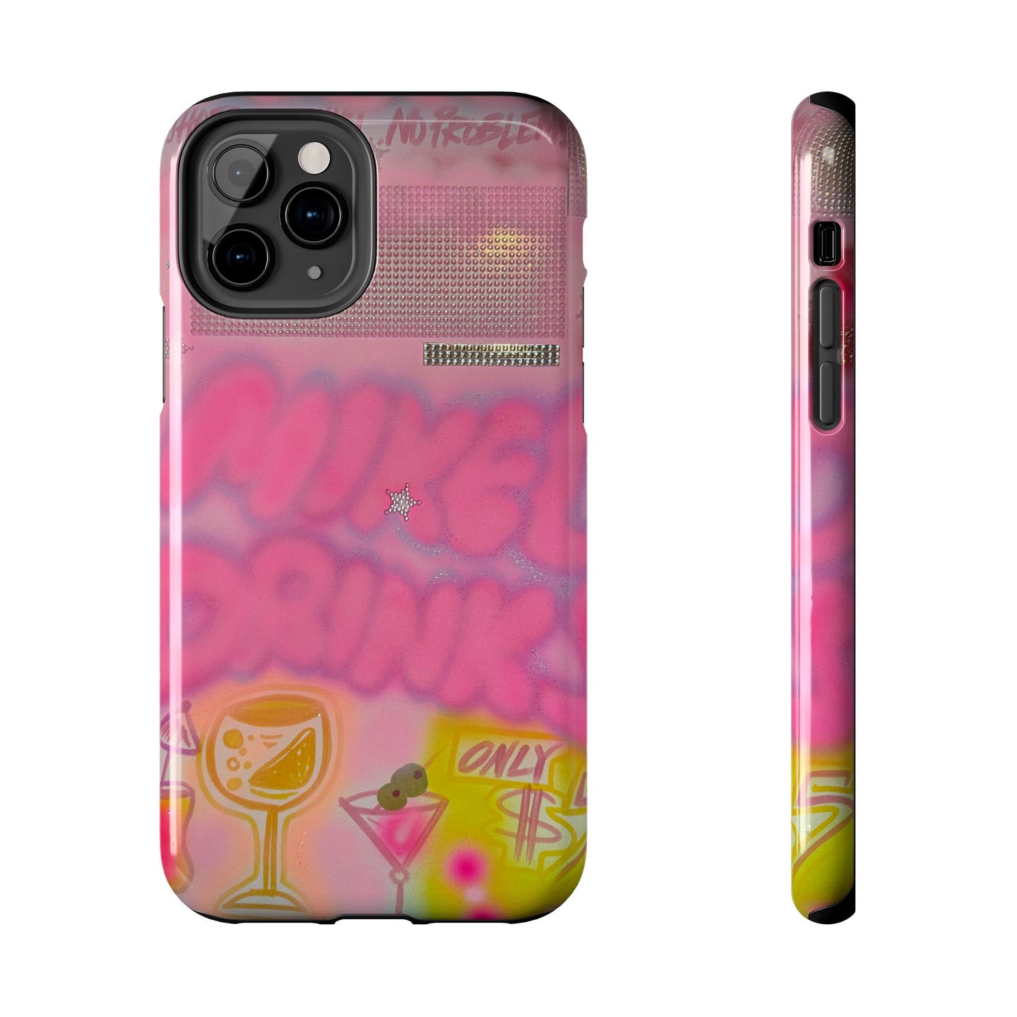 "mixed drinks" airbrush iPhone case