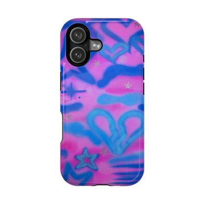 MagSafe "blue camo" airbrush iPhone case