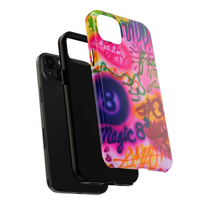 "colorful chaos" airbrush iPhone case