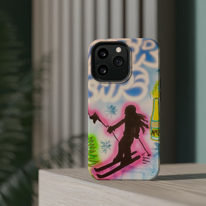 MagSafe "winter escape" airbrush iPhone case