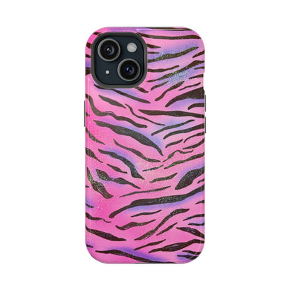 MagSafe "glitter zebra" airbrush iPhone case