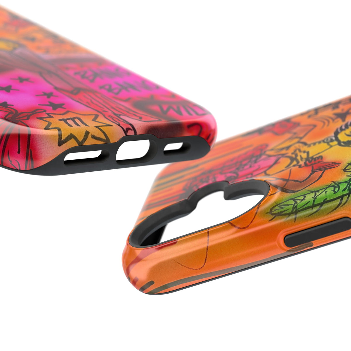 MagSafe "wild, wild west" airbrush iPhone case
